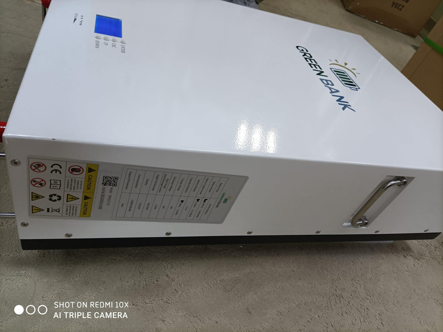 Green Bank Solar LiFePO4 15 KWH lithium battery 48V 280AH - WG48280E 6500 cycles.