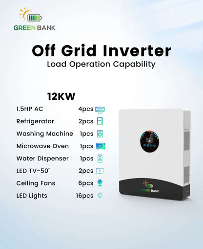 Green Bank Solar Inverter 12KW MITS12KWP1 48volt