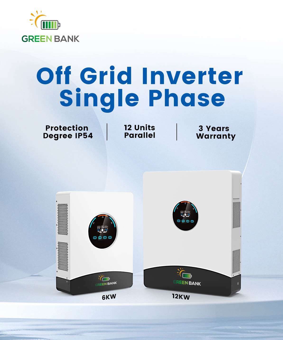 Green Bank Solar Inverter 6KW MITS6KWP1 48volt