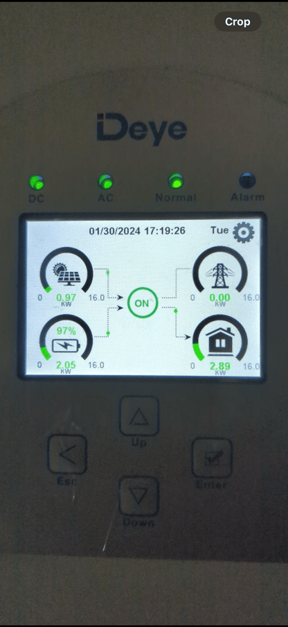 Deye Hybrid 16KW System Inverter 15.24KWH lithium LiFePo4 battery