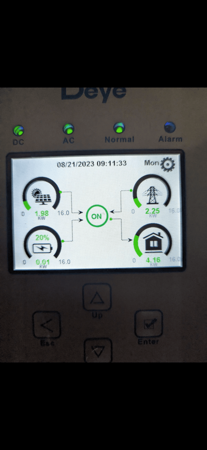 Deye Hybrid 16KW System Inverter 15.24KWH lithium LiFePo4 battery