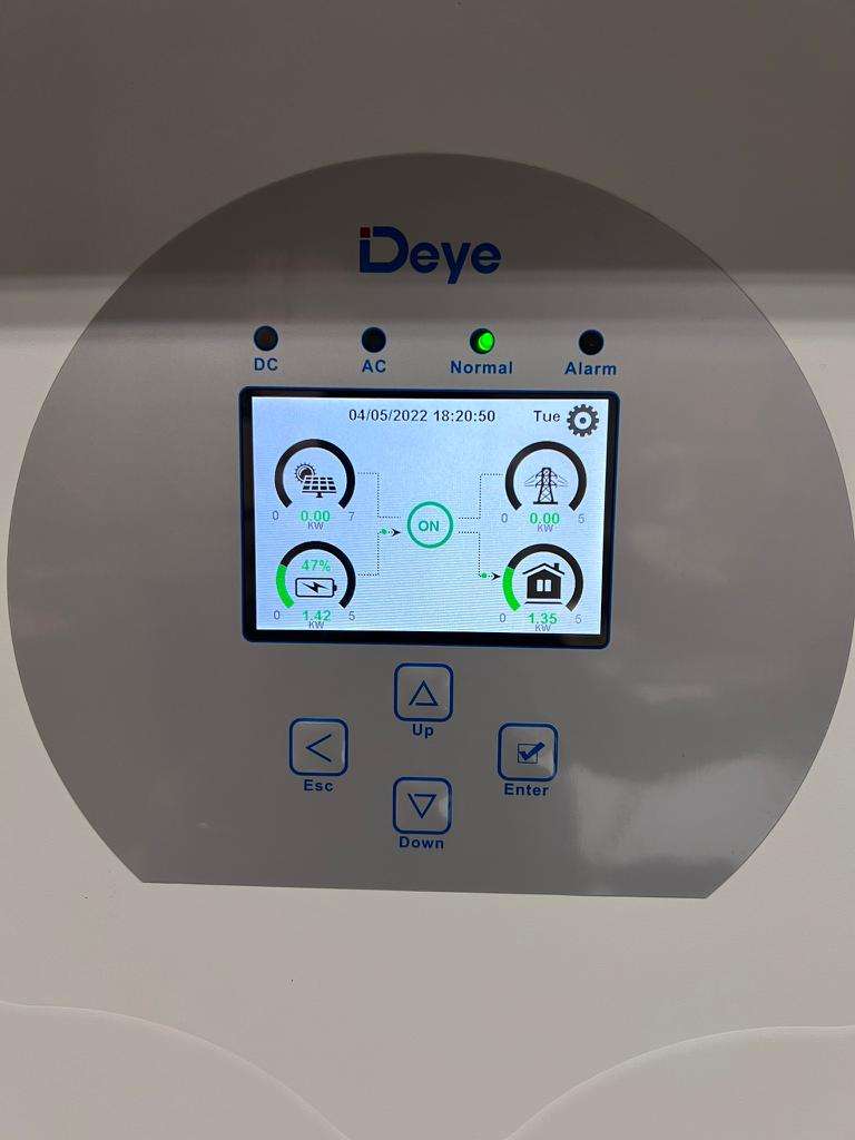 Deye hybrid 5KW System Inverter + 10.24KWH lithium LiFePo4 battery