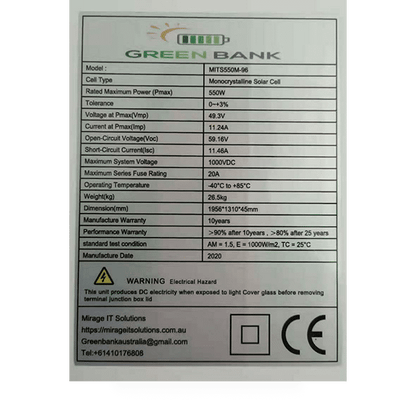 Deye Hybrid 5KW System Inverter + 12KWH lithium LiFePo4 battery + 12 x 550W 6.6KW Solar Panels